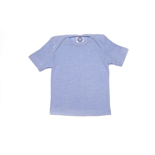 Cosilana shirt korte mouw wolzijdekatoen 91032 blauw
