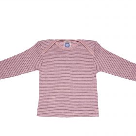 Cosilana shirt lange mouw wolzijdekatoen 91033 roze paars
